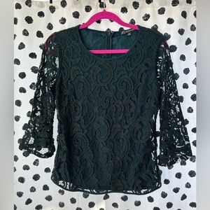 Adrianna Papell Lace Top teal